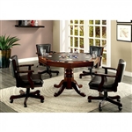 Rowan 5 Piece Game Table Set in Cherry by Furniture of America - FOA-CM-GM339T