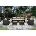Olina 5 Piece Patio Set in Ivory by Furniture of America - FOA-CM-OS1820IV