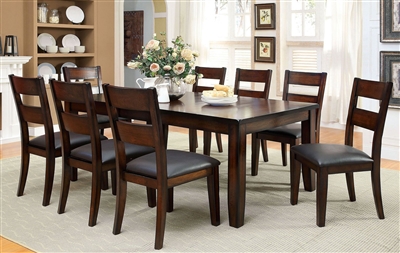 Dickinson I 7 Piece Dining Room Set in Dark Cherry Finish by Furniture of America - FOA-CM3187T