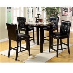 Atlas IV 5 Piece Counter Height Dining Set by Furniture of America - FOA-CM3188PT-40