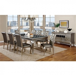 Amina 7 Piece 84" Dining Room Set by Furniture of America - FOA-CM3219T