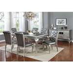 Amina 7 Piece 66" Dining Room Set by Furniture of America - FOA-CM3219T-66