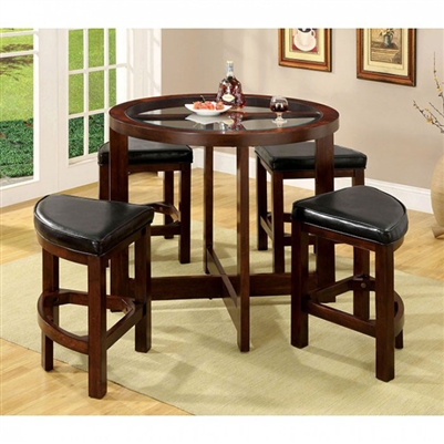Crystal Cove I 5 Piece Counter Height Dining Set by Furniture of America - FOA-CM3321PT-5PK
