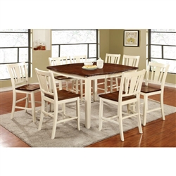 Dover II 7 Piece Counter Height Dining Set by Furniture of America - FOA-CM3326WC-PT