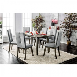 Abelone 7 Piece Dining Room Set by Furniture of America - FOA-CM3354GY-T