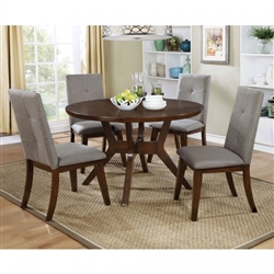 Abelone 5 Piece Round Table Dining Room Set by Furniture of America - FOA-CM3354RT