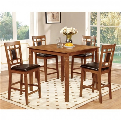 Freeman II 5 Piece Counter Height Dining Set by Furniture of America - FOA-CM3502PT-5PK