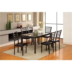 Colman 7 Piece Dining Room Set by Furniture of America - FOA-CM3615T-60