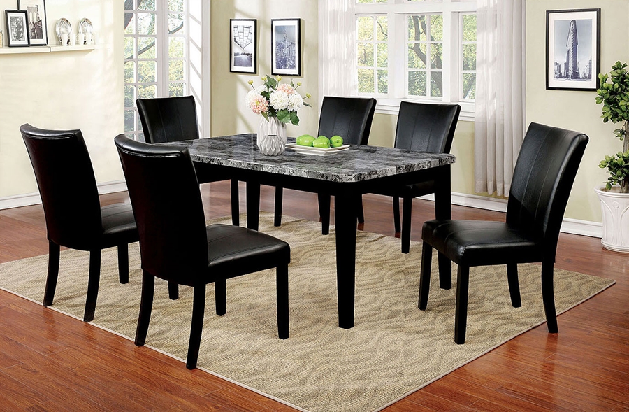 Philon 7 Piece Dining Room Set In Gray, 7 Piece Dining Table
