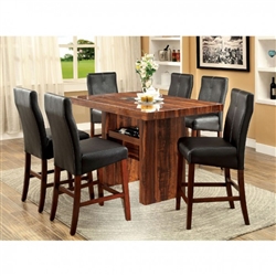 Bonneville II 7 Piece Counter Height Dining Set by Furniture of America - FOA-CM3824PT