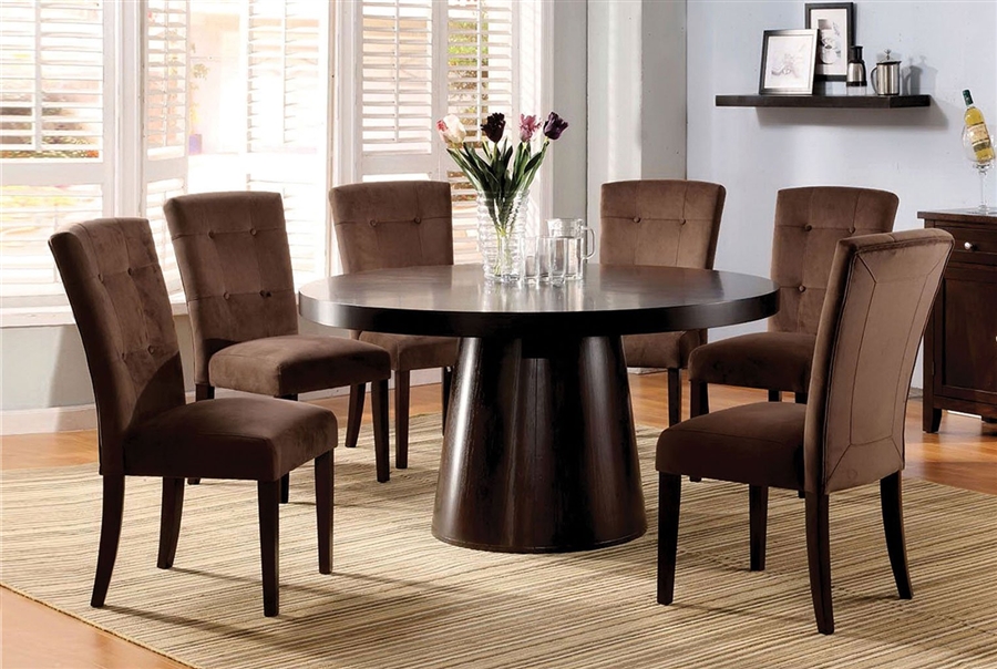 Havana 7 Piece Round Table Dining Room, Round Table Dining Room Sets