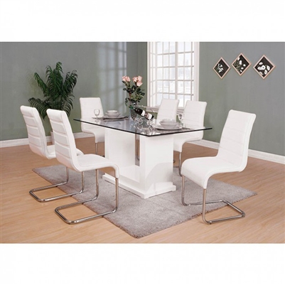 Eva 7 Piece Dining Table Set by Furniture of America - FOA-CM3917T