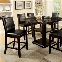 Clayton II 7 Piece Counter Height Dining Set by Furniture of America - FOA-CM3933PT
