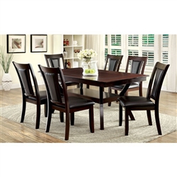 Brent 7 Piece Dining Room Set by Furniture of America - FOA-CM3984T