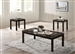 Cecere 3 Piece Occasional Table Set in Black Finish by Furniture of America - FOA-CM4144BK-3PK
