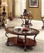 May 2 Piece Occasional Table Set in Brown Cherry by Furniture of America - FOA-CM4326-2PK