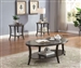 Paola 3 Piece Occasional Table Set in Gray by Furniture of America - FOA-CM4334GY-3PK
