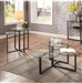 Keely 2 Piece Occasional Table Set in Gun Metal Finish by Furniture of America - FOA-CM4352-2PK