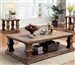 Granard 2 Piece Occasional Table Set in Natural Tone by Furniture of America - FOA-CM4457-2PK