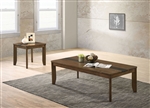 Jacob 2 Piece Occasional Table Set in Light Walnut/Gray by Furniture of America - FOA-CM4911-2PK