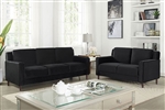 Brandi 2 Piece Sofa Set in Black by Furniture of America - FOA-CM6064BK