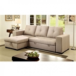 Denton Sectional in Ivory by Furniture of America - FOA-CM6149IV