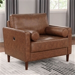 Horgen Chair in Cognac by Furniture of America - FOA-CM6452BR-CH