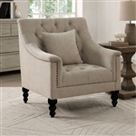 Francoise Chair in Ivory by Furniture of America - FOA-CM6460-CH