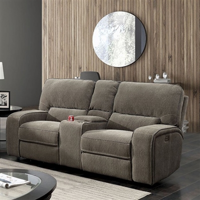 Bickford Power-Assist Love Seat in Taupe by Furniture of America - FOA-CM6469-LV-PM