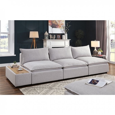 Arlene Sofa in Light Gray by Furniture of America - FOA-CM6547-SF