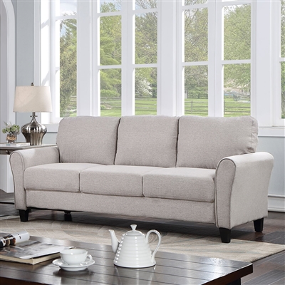 Barnet Sofa in Light Gray Finish by Furniture of America - FOA-CM6741LG-SF
