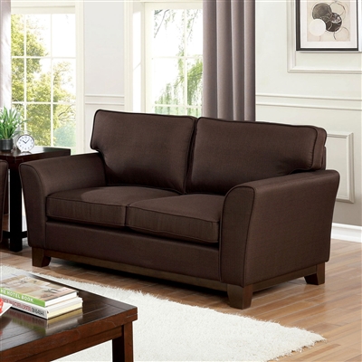 Caldicot Love Seat in Brown by Furniture of America - FOA-CM6954BR-LV