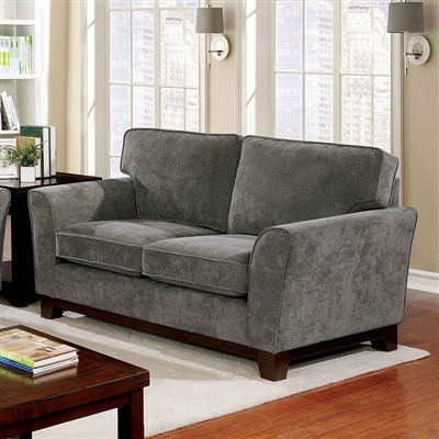 Caldicot Love Seat in Gray by Furniture of America - FOA-CM6954GY-LV