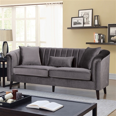 Dawn Sofa in Gray by Furniture of America - FOA-CM6955-SF