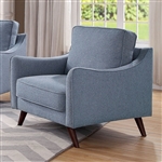 Maxime Chair in Light Blue by Furniture of America - FOA-CM6971BL-CH