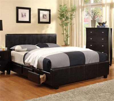 Burlington Bed in Espresso Finish by Furniture of America - FOA-CM7009-B