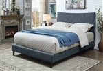 Estarra Bed in Dark Blue Finish by Furniture of America - FOA-CM7073BL-B
