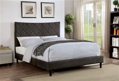 Estarra Bed in Gray Finish by Furniture of America - FOA-CM7073GY-B