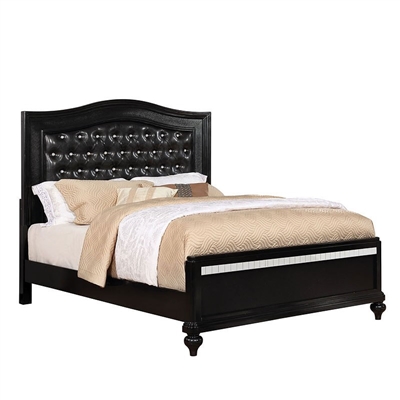 Ariston Bed in Black Finish by Furniture of America - FOA-CM7171BK-B