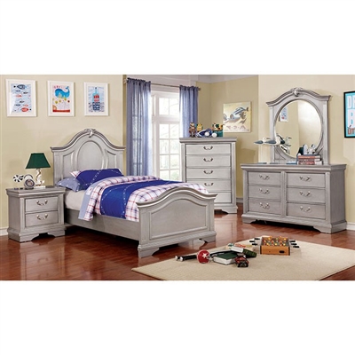 Claudia 4 Piece Youth Bedroom Set by Furniture of America - FOA-CM7199