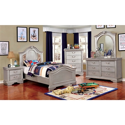 Claudia 4 Piece Youth Bedroom Set by Furniture of America - FOA-CM7199L