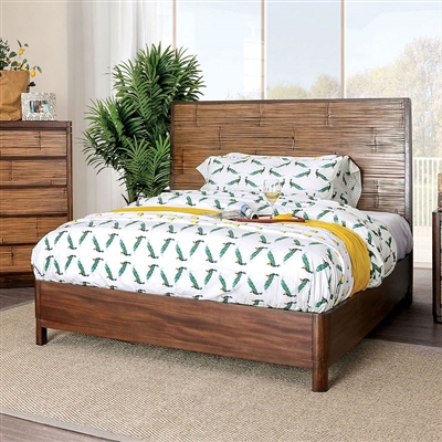 Covilha Bed in Antique Brown Finish by Furniture of America - FOA-CM7522-B