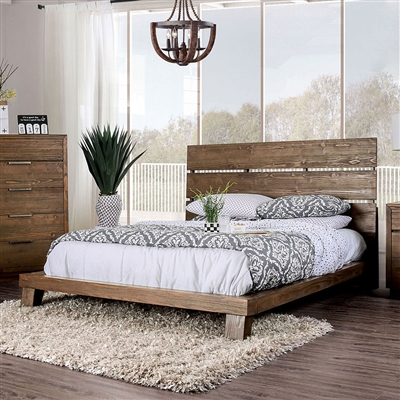 Tolna Bed in Walnut Finish by Furniture of America - FOA-CM7532-B