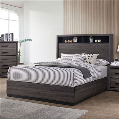 Conwy Bed in Gray Finish by Furniture of America - FOA-CM7549-B