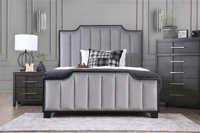 Espin 6 Piece Bedroom Set in Gray Finish by Furniture of America - FOA-CM7565GY