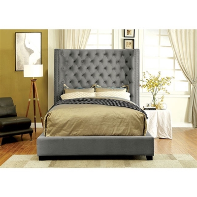 Cierra 6 Piece Bedroom Set by Furniture of America - FOA-CM7679GY
