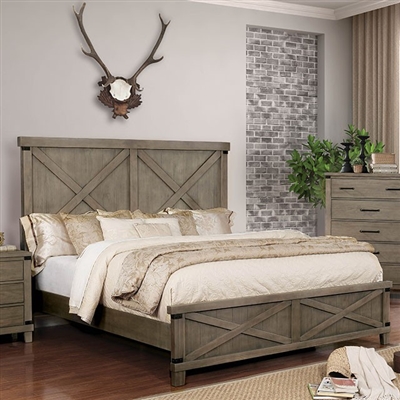 Bianca Bed by Furniture of America - FOA-CM7734GY-B