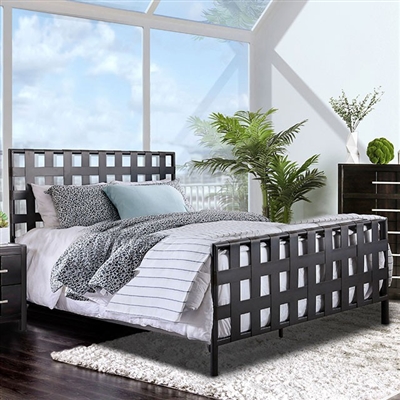 Earlgate Bed in Gray Finish by Furniture of America - FOA-CM7758-B