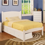 Caren Bed by Furniture of America - FOA-CM7902WH-B
