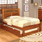 Carus Bed by Furniture of America - FOA-CM7904OAK-B